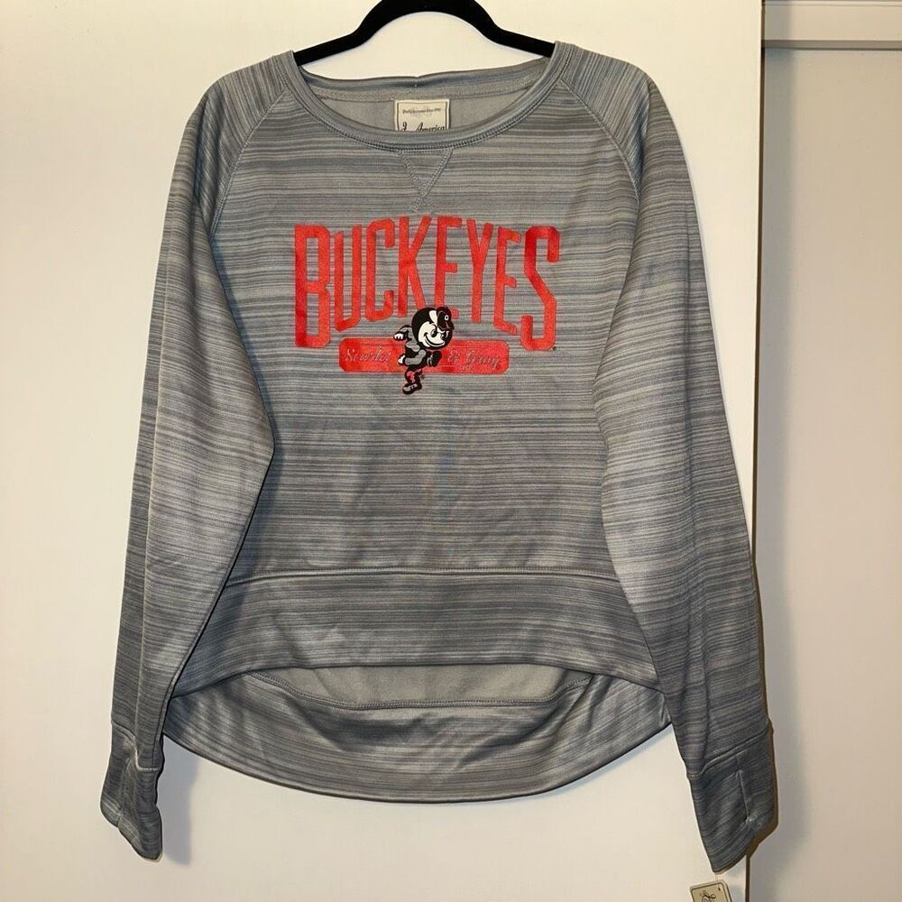 J. America Women’s Gray OSU Graphic Crewneck Sweatshirt XXL NWT - Picture 1 of 12